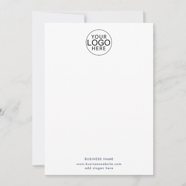 Modern Business Logo and Website Card (Front)
