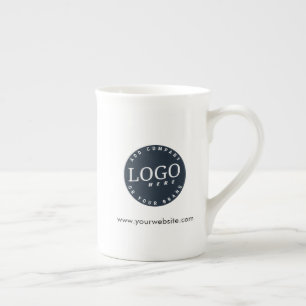Modern Business Logo and Website Custom Bone China Mug