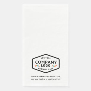 Modern Business Logo and Website Custom Corporate Napkin