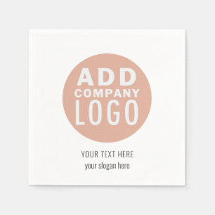 Modern Business Logo and Website Paper Napkin