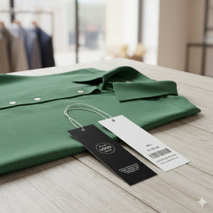 Modern Business Logo Barcode Store Price Tags