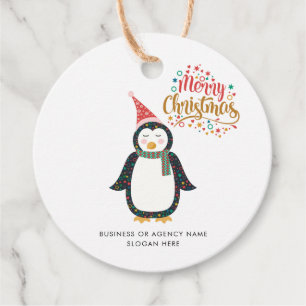 Modern Business Logo Boho Christmas Favour Tags