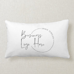 Modern Business Logo Branded Company Promotional Lumbar Cushion
