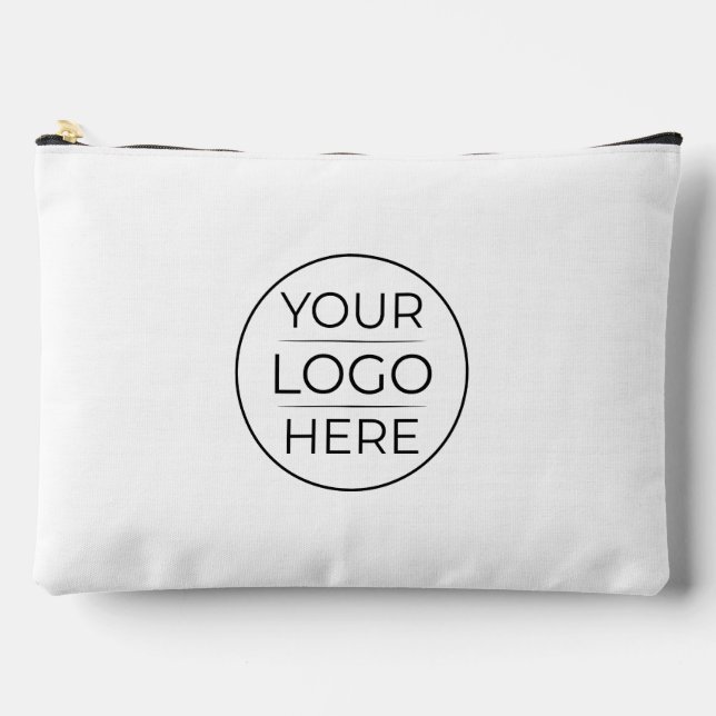 Modern Business Logo Branding Accessory Pouch (Front)