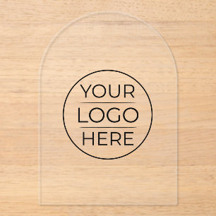 Modern Business Logo Branding Acrylic Invitations