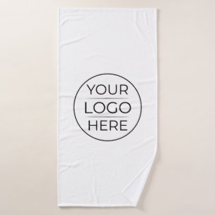 Modern Business Logo Branding Bath Towel