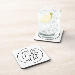 Modern Business Logo Branding Coaster