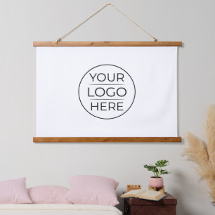 Modern Business Logo Branding Hanging Tapestry