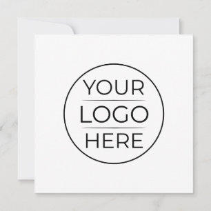 Modern Business Logo Branding Holiday Card