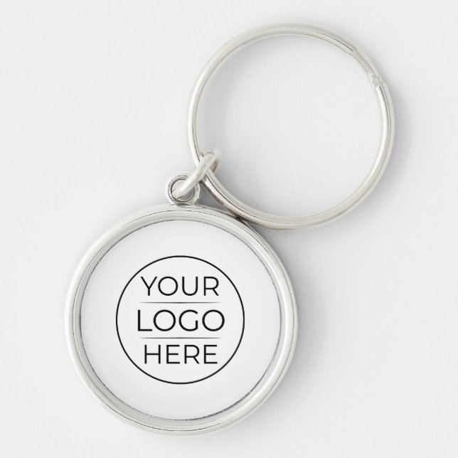 Modern Business Logo Branding Key Ring (Front)