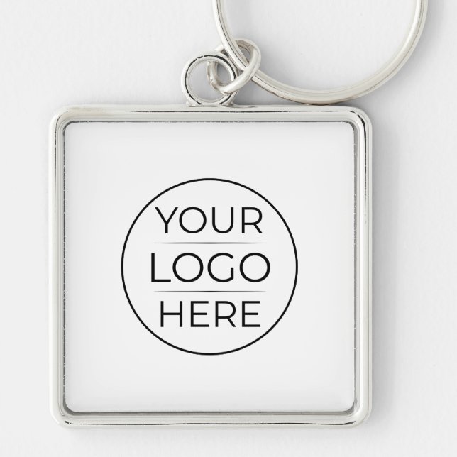 Modern Business Logo Branding Key Ring (Front)