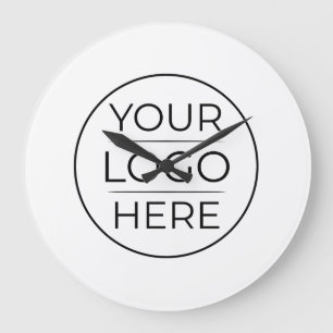 Modern Business Logo Branding Large Clock