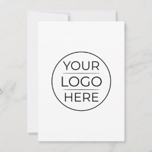 Modern Business Logo Branding Thank You Card