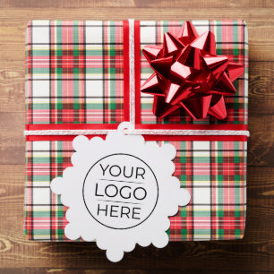 Modern Business Logo Branding  Tree Decoration Card