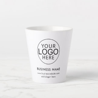Modern Business Logo Cafe Promotional Swag Latte Mug