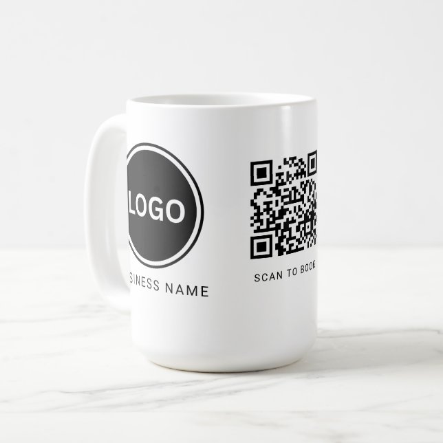Modern Business Logo Coffee Mug (Front Left)