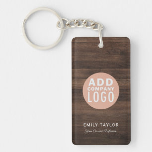 Modern Business Logo Company Employee Key Ring