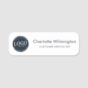 Modern Business Logo Company Employees Name Tag
