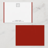 Modern Business Logo Company Name Red Border  