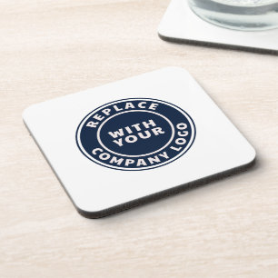 Modern Business Logo Corporate Custom Coaster