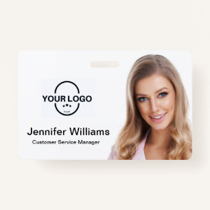 Modern Business Logo Corporate Employee Photo ID ID Badge