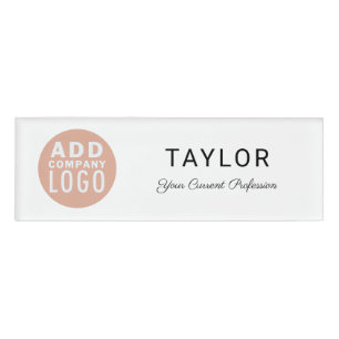 Modern Business Logo Corporate Employees Event Name Tag