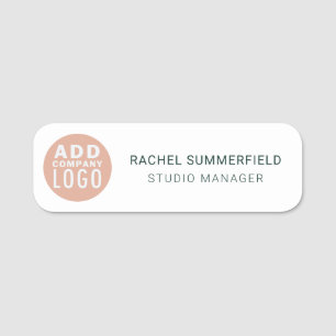 Modern Business Logo Corporate Employees Name Tag