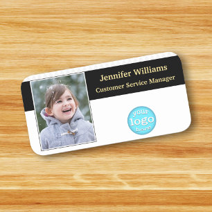 Modern Business Logo Corporate Executive ID Photo Name Tag