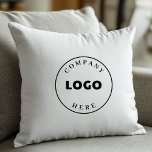 Modern Business Logo Custom Branded Cushion<br><div class="desc">Simple Business Logo Company Showroom Decor Throw Pillow you can add your company logo by using the "Personalise" button above. There is no minimum order requirement and no setup fee.  Order as many or as fewer as required for your new or established business</div>