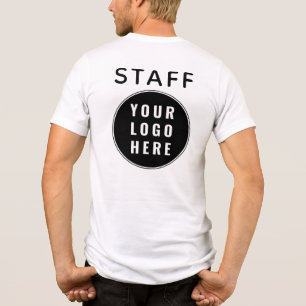 Modern Business Logo Employees Staff Custom Tri-Blend Shirt