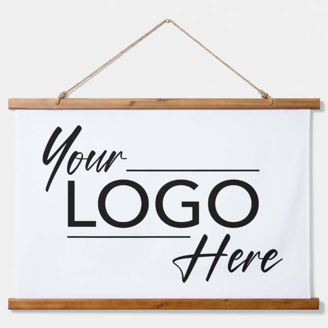 Modern Business Logo Hanging Tapestry (Front)