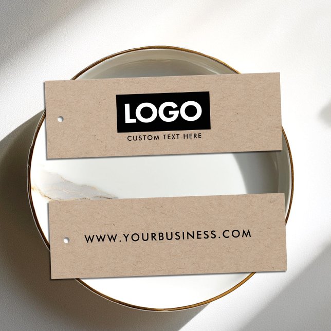 Modern Business Logo Kraft Label Clothing Hang Tag (Creator Uploaded)