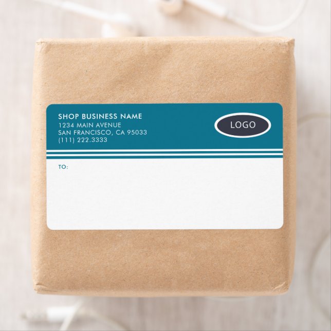 Modern Business Logo Mailing Shipping Labels (Insitu)