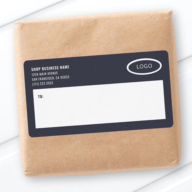 Modern Business Logo Mailing Shipping Labels (Creator Uploaded)