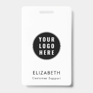 Modern Business Logo Minimalist Team Custom ID Badge