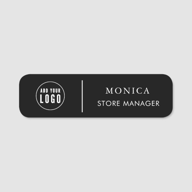 Modern  Business Logo Name Tag (Front)
