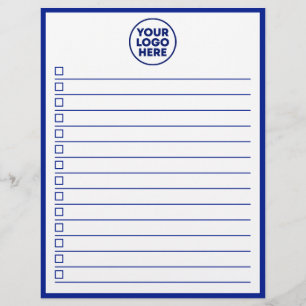 Modern Business Logo Navy Blue To Do List Flyer