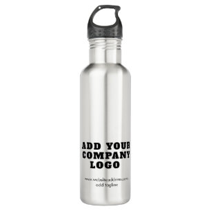 Modern Business Logo New Employees Swag Custom 710 Ml Water Bottle