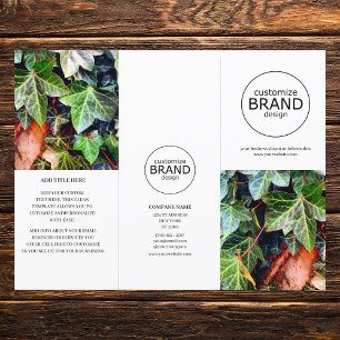Modern Business Logo Photo Trifold Brochure