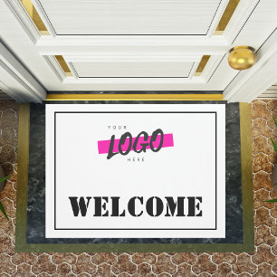 Modern business logo professional corporate logo doormat