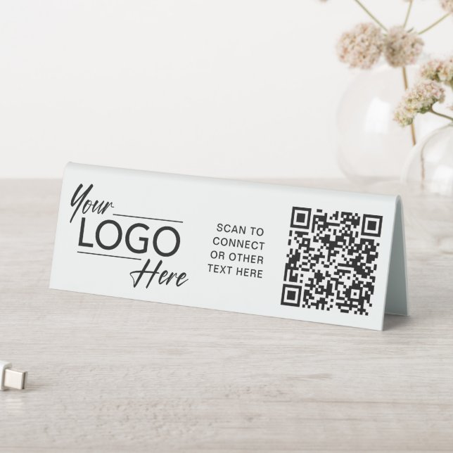 Modern Business Logo QR Code (In SItu (Table))