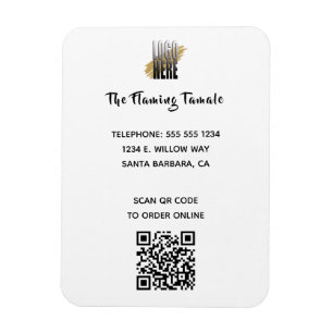 Modern  Business Logo QR Code Promotional  Magnet