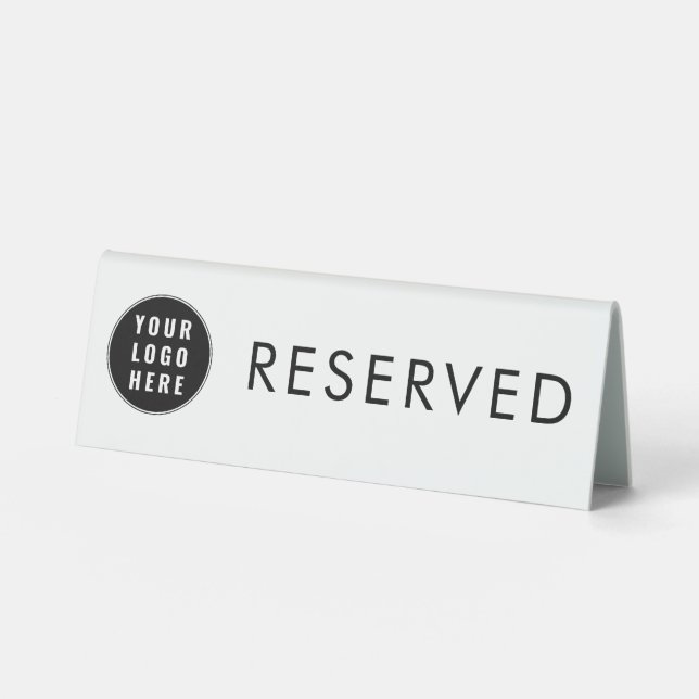 Modern Business Logo Restaurant Diner Reserved (Front)
