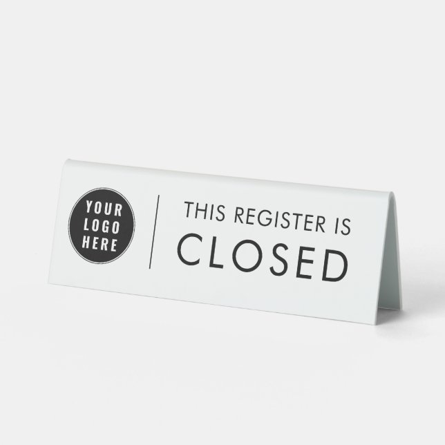 Modern Business Logo Retail Register Custom (Front)