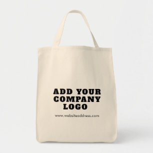 Modern Business Logo Simple Employee Custom Tote Bag