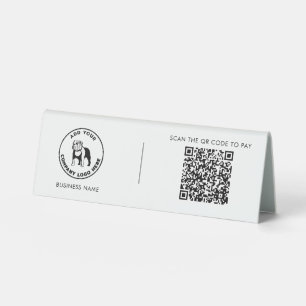 Modern Business Logo Simple QR Code and Vet Tech