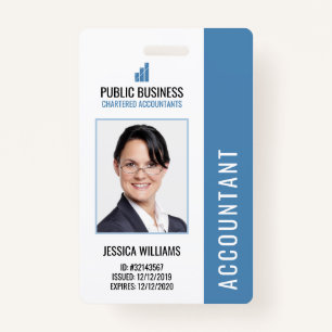 Modern Business Logo Staff Employee ID ID Badge