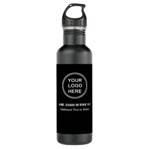 Modern Business Logo Stylish Black 710 Ml Water Bottle