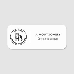 Modern Business Logo Vet Tech Employee Name Tag