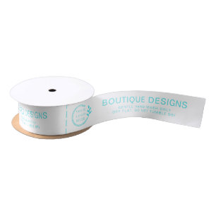 Modern Business Logo Website Garment Tags Satin Ribbon